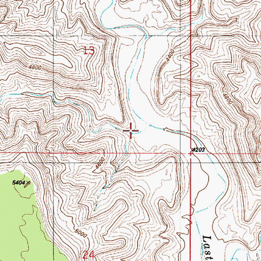Topographic Map of Smoky Hollow, UT