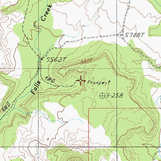 Topographic Map of Sneaky Prospect, UT