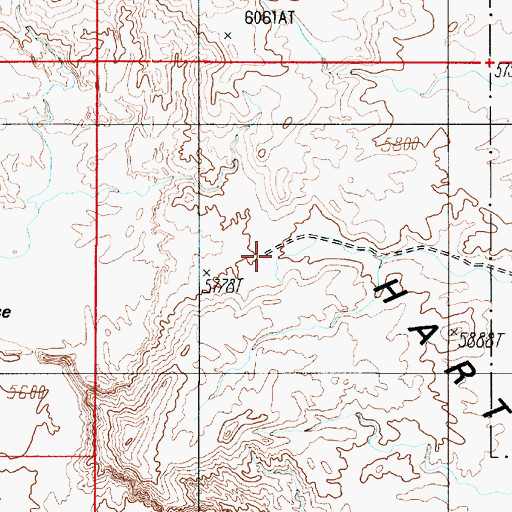 Topographic Map of South Desert Overlook, UT