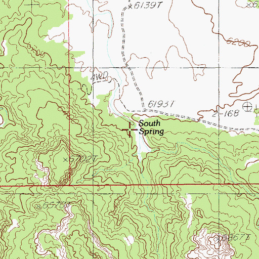 Topographic Map of South Spring, UT
