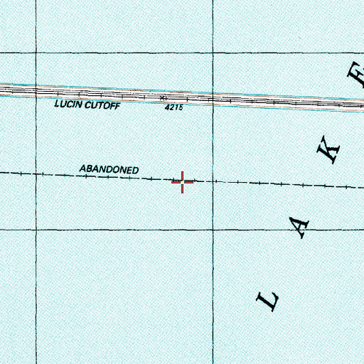 Topographic Map of Southern Pacific Causeway, UT