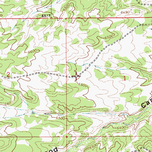 Topographic Map of Sowers Canyon Wildlife Management Area, UT
