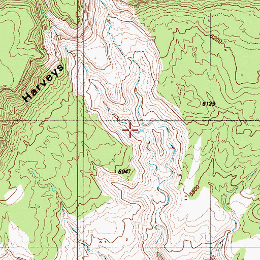 Topographic Map of Spencer Canyon, UT