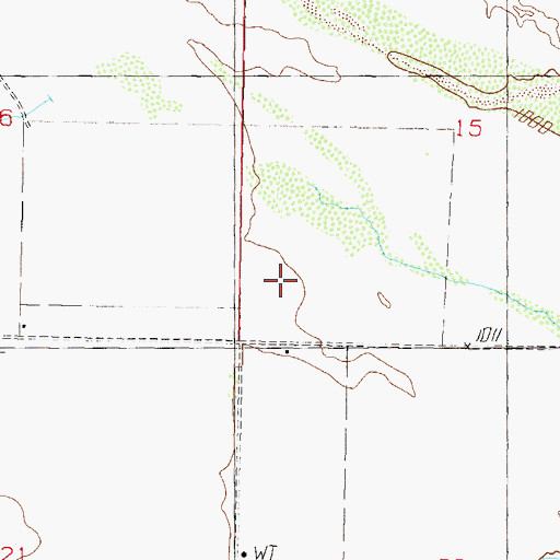 Topographic Map of Cole Well, AZ