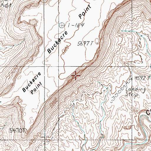 Topographic Map of Squaw Trail, UT