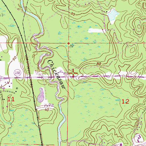 Topographic Map of Parkway Congregational Methodist Church, AL