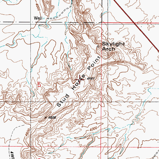 Topographic Map of Stud Horse Point, UT