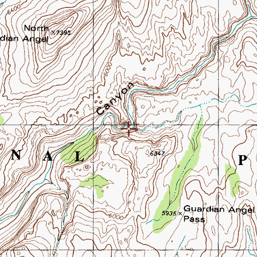 Topographic Map of The Subway, UT