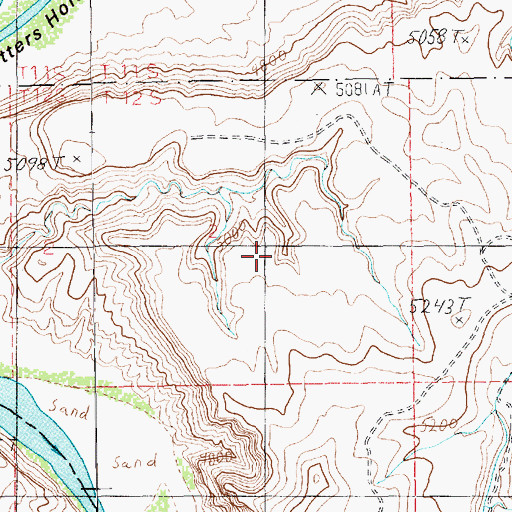 Topographic Map of Sumner Amphitheater, UT