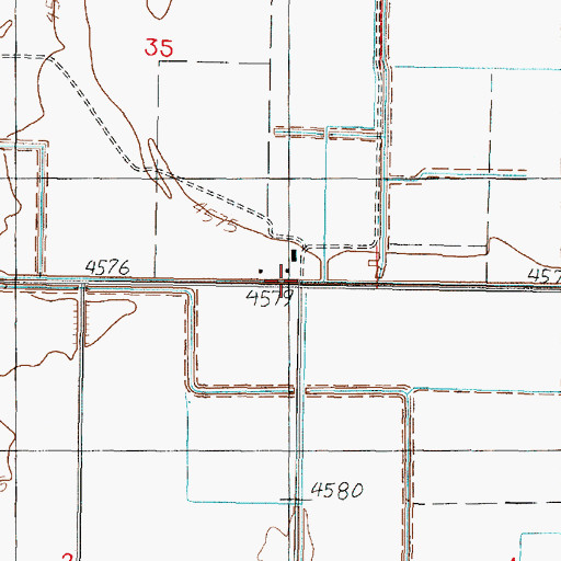 Topographic Map of Sunflower, UT