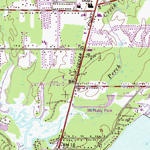 Topographic Map of Parkway Presbyterian Church, AL