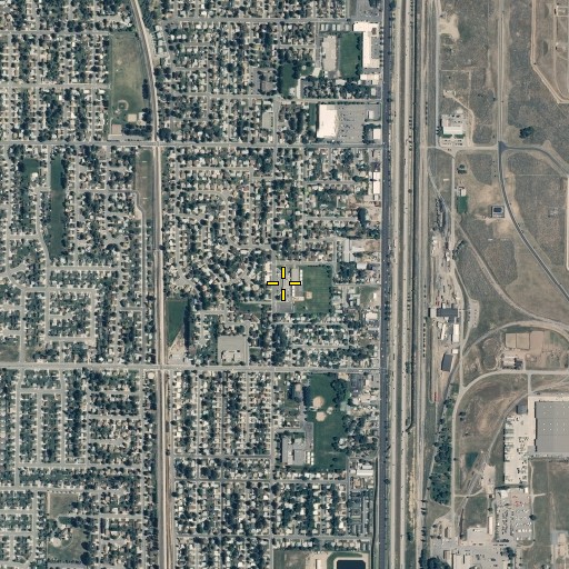 Aerial/Satellite Image of Sunset Elementary School, UT