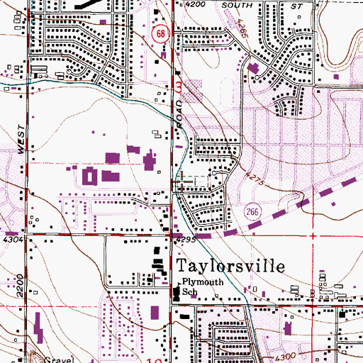 Topographic Map of Taylorsville Memorial Park Cemetery, UT