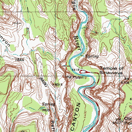 Topographic Map of Telephone Canyon, UT