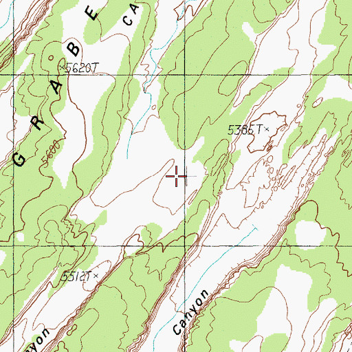 Topographic Map of The Needles Country, UT