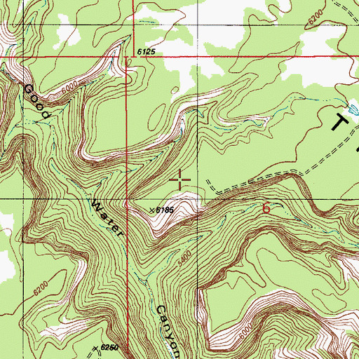 Topographic Map of The Wedge Overlook, UT