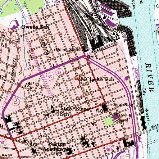 Topographic Map of Pentecostal Church of God Temple, AL