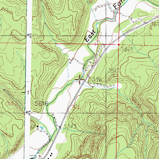 Topographic Map of Tortoise and Hare Trailer Court, UT