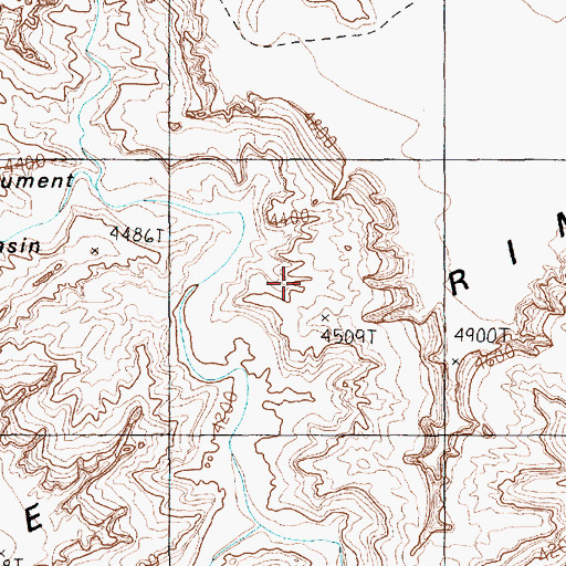 Topographic Map of The Totem Pole, UT