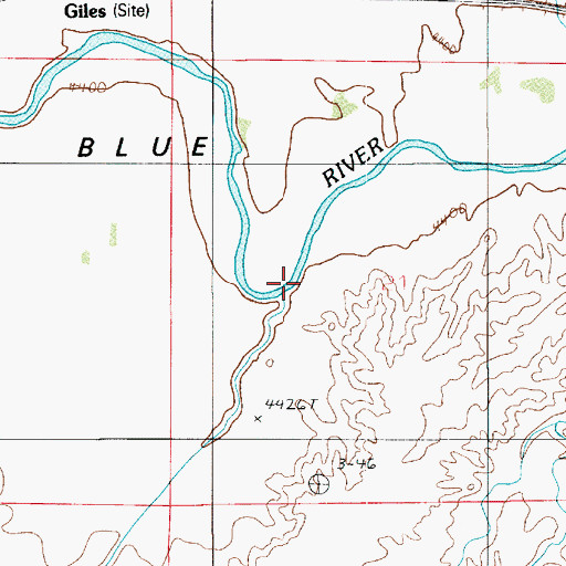 Topographic Map of Town Wash, UT
