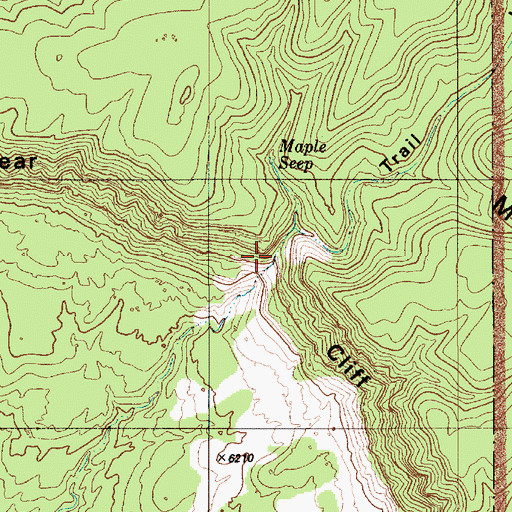 Topographic Map of Trail Hollow, UT