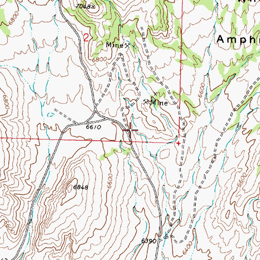 Topographic Map of Trilobite Beds, UT