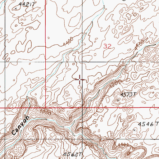 Topographic Map of Triple Arch, UT