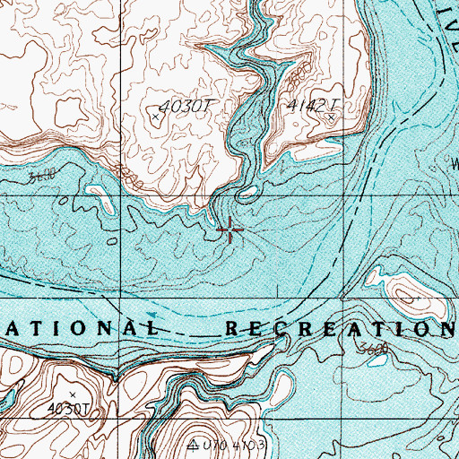 Topographic Map of Twilight Canyon, UT