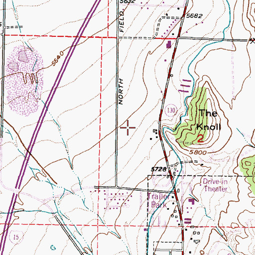 Topographic Map of Valley View Medical Center, UT