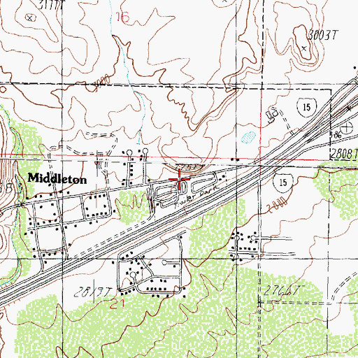Topographic Map of Valley View Trailer Park, UT