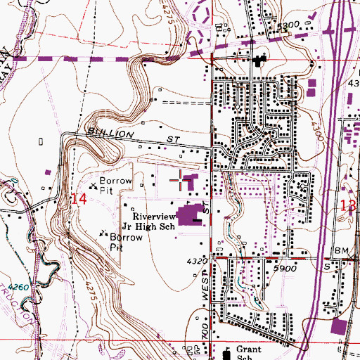 Topographic Map of Viewmont Elementary School, UT