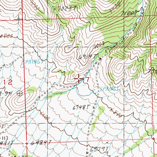 Topographic Map of Water Canyon, UT