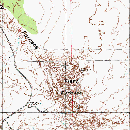 Topographic Map of Webbing Arch, UT
