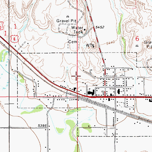 Topographic Map of Wellington Elementary School, UT