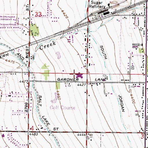 Topographic Map of Westvale Elementary School, UT