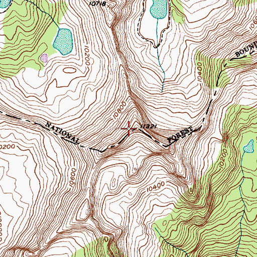 Topographic Map of White Baldy, UT