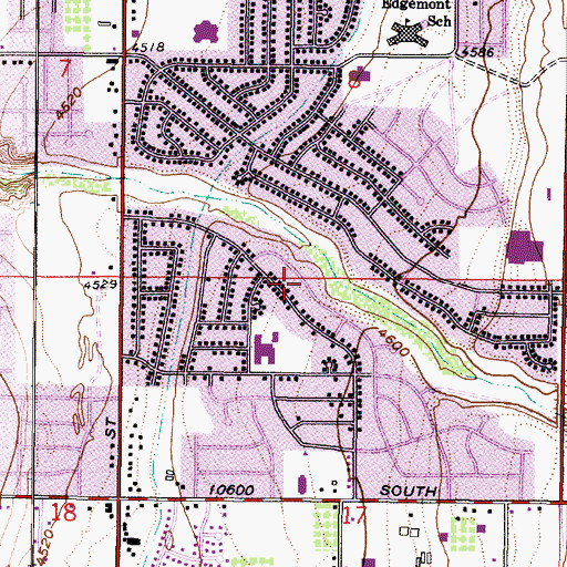 Topographic Map of White City, UT