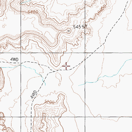 Topographic Map of White Rim Trail, UT