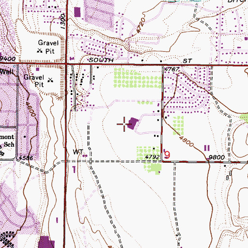 Topographic Map of Willow Canyon Elementary School, UT
