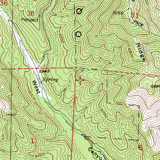 Topographic Map of Willow Patch, UT