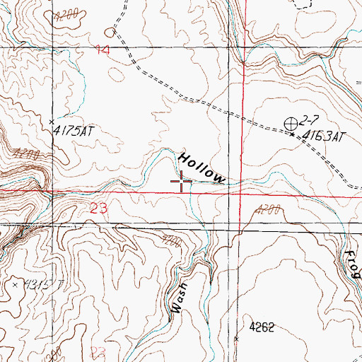 Topographic Map of Workman Wash, UT
