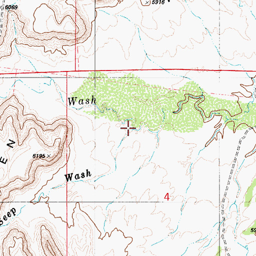Topographic Map of Yellow Seep Wash, UT