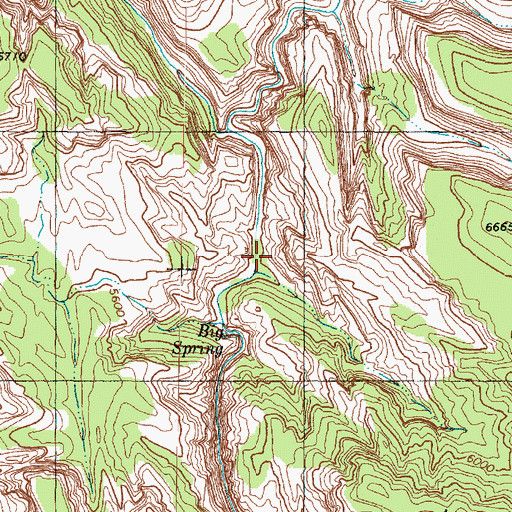 Topographic Map of Zion Arrows, UT