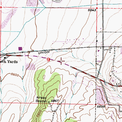 Topographic Map of Assembly of God Church, UT