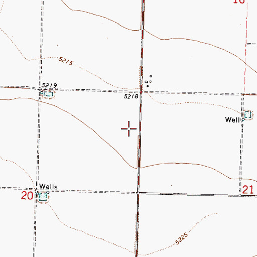 Topographic Map of Beryl Baptist Church, UT