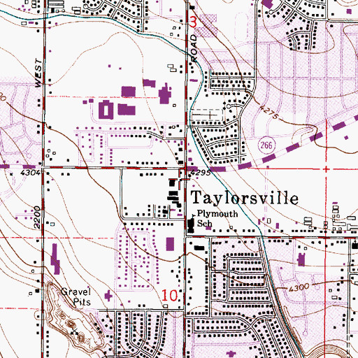 Topographic Map of Calvary Bible Church, UT