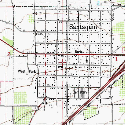 Topographic Map of Calvary Chapel Assembly of God Church, UT