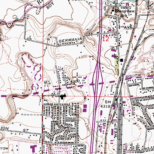 Topographic Map of Cornerstone Community Church, UT