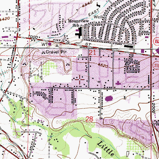 Topographic Map of Faith Chapel Foursquare Gospel Church, UT