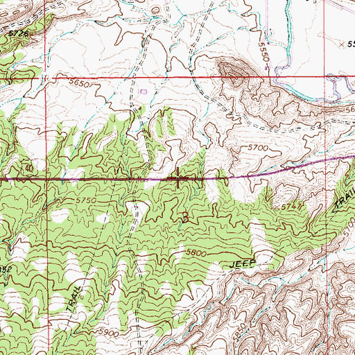Topographic Map of First Baptist Church, UT